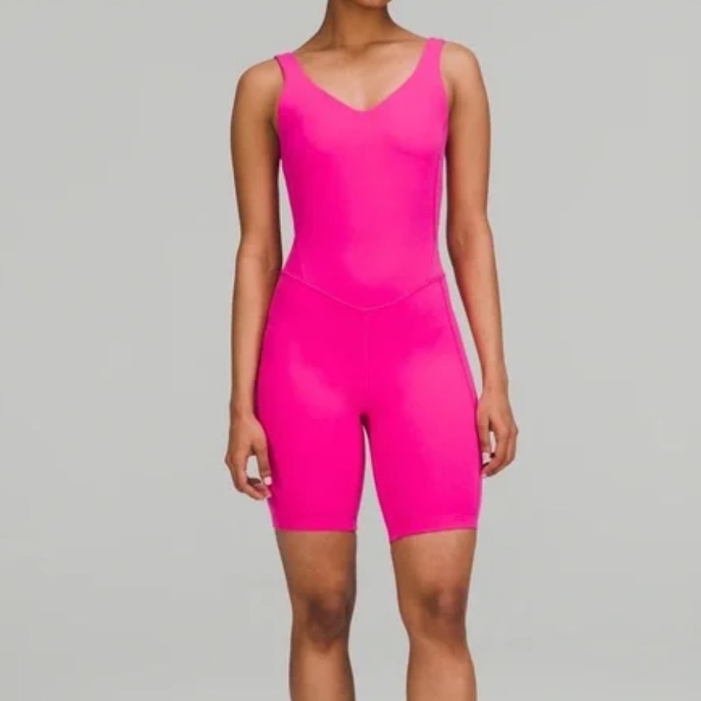 Pink Lululemon Align Onesie Bodysuit Romper - size 2